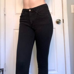 High rise black jeans